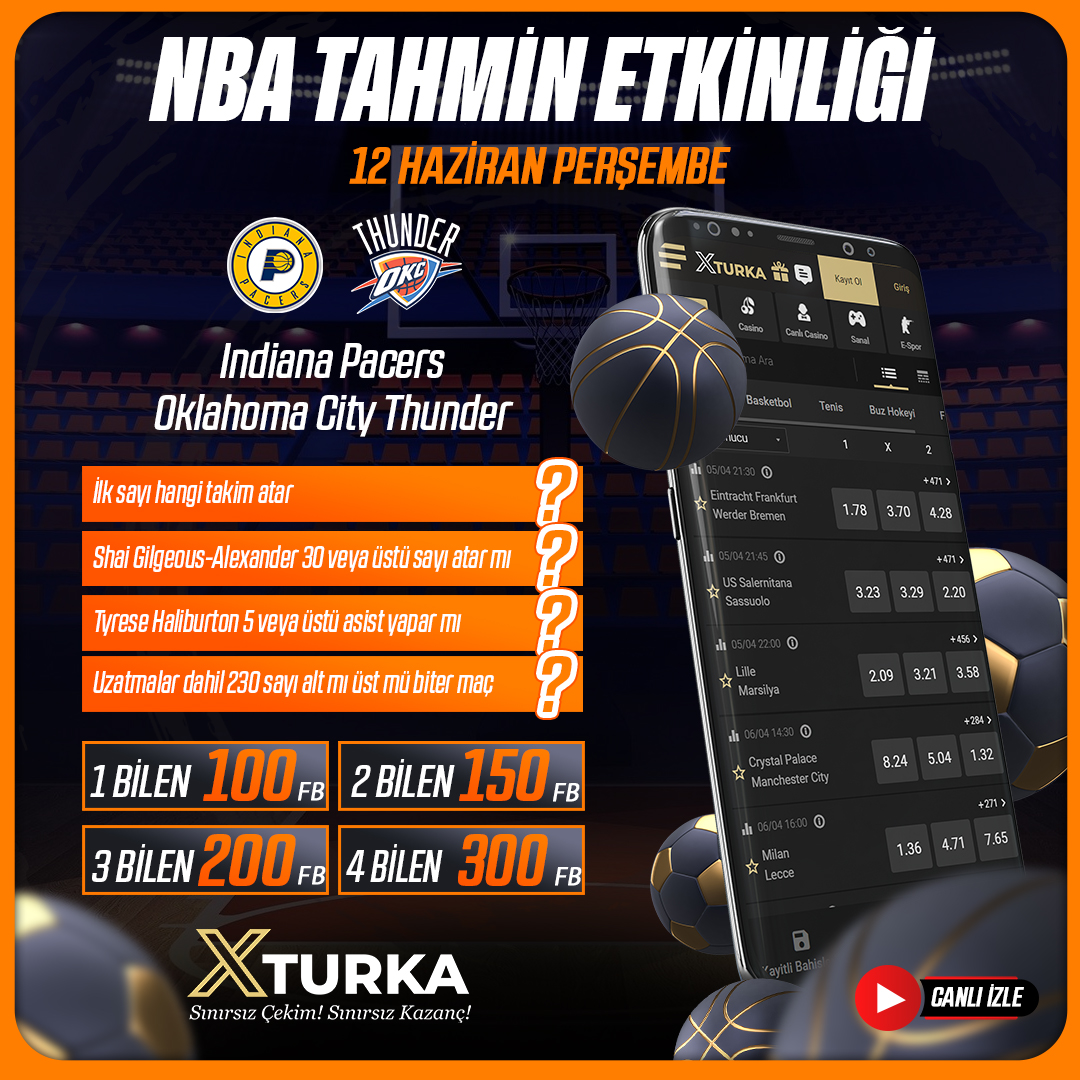 NBA TAHMİN ETKİNLİĞİ (11.06.2025) Image